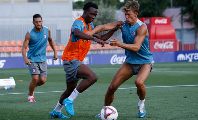 Reinildo y Oblak siguen en el gimnasio y Simeone ensaya hoy con Vermeeren