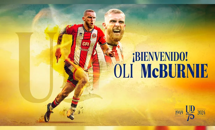 Oliver McBurnie es oficialmente nuevo jugador de Las Palmas