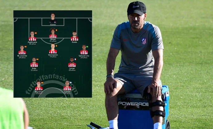 Simeone parece tener once para el primer amistoso contra el Numancia
