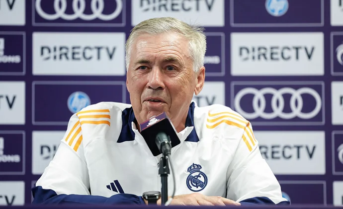 Ancelotti explica cómo llega el equipo y habla de Mbappé, Endrick, Rudiger, el sistema y el estilo de juego