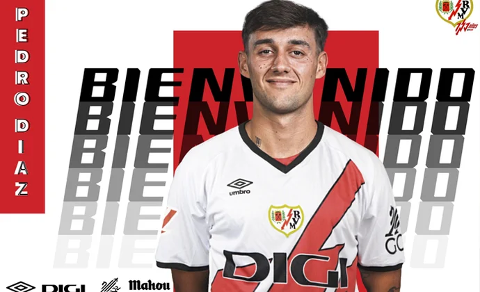 Pedro Díaz es oficialmente nuevo jugador del Rayo Vallecano