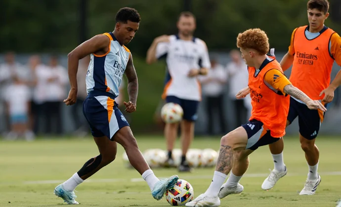 El Real Madrid se ejercita en Charlotte para preparar el amistoso contra el Chelsea