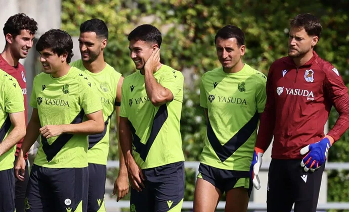 Oyarzabal, Zubimendi, Merino y Remiro, de vuelta en Zubieta