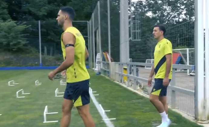 Merino sigue entrenando como uno más y Sucic se ausenta por gastroenteritis