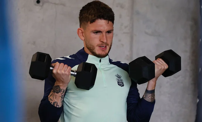 Viti Rozada reaparece en el gimnasio tras perderse los dos últimos amistosos