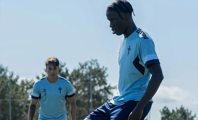 Moriba completa su primera sesión con el Celta y Guaita avanza favorablemente