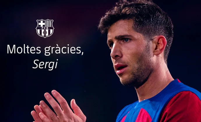 Sergi Roberto se despide oficialmente del Barcelona