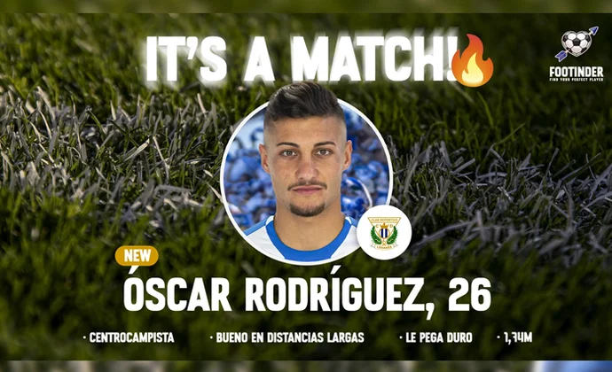 Óscar Rodríguez es oficialmente nuevo jugador del Leganés