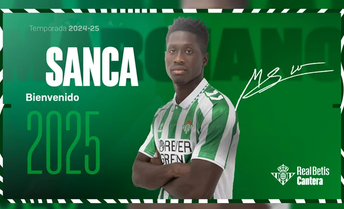 El Betis anuncia el fichaje de Marciano Sanca para su filial