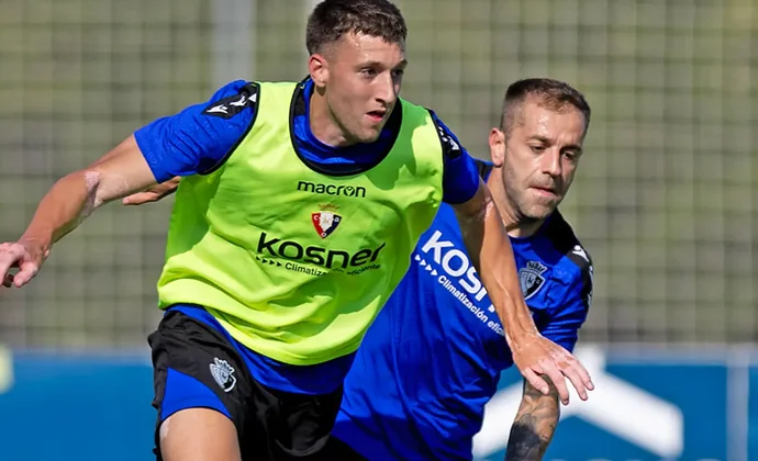 Arnaiz rebaja la carga de trabajo en la sesión de hoy en Tajonar