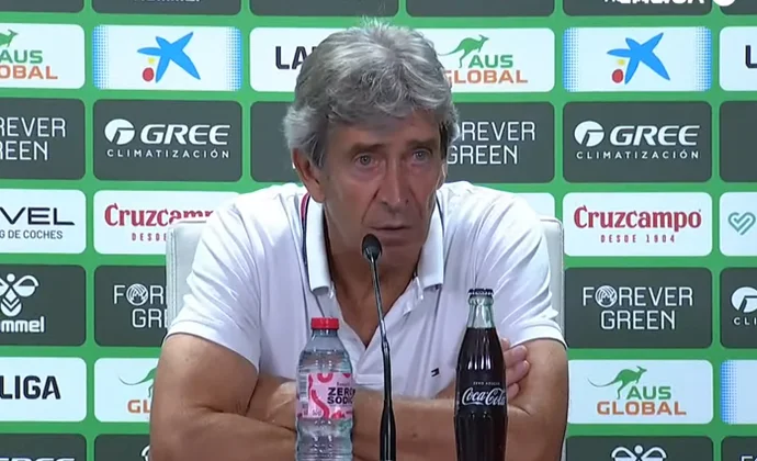 Pellegrini analiza el empate y habla de Perraud, Llorente, Fekir, Rui Silva, Juanmi y Natan