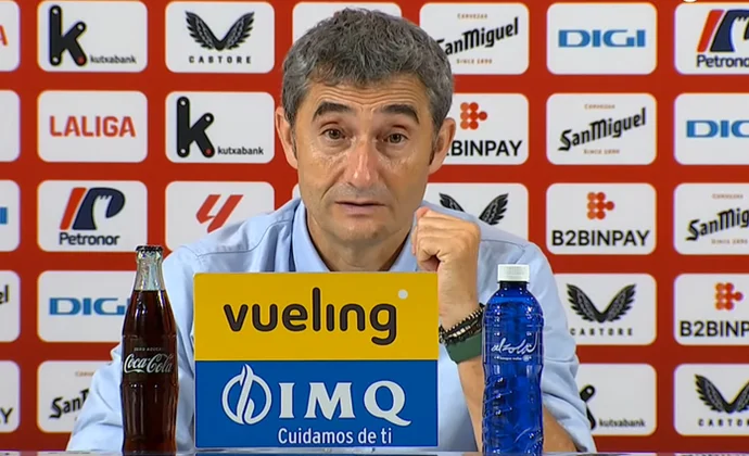 Valverde analiza el empate y habla de Gorosabel, Padilla, Nico Williams y el cambio de Paredes