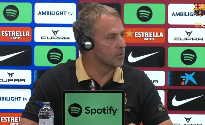 Flick habla de Olmo, Pedri, Yamal, De Jong, Gavi y el partido contra el Valencia