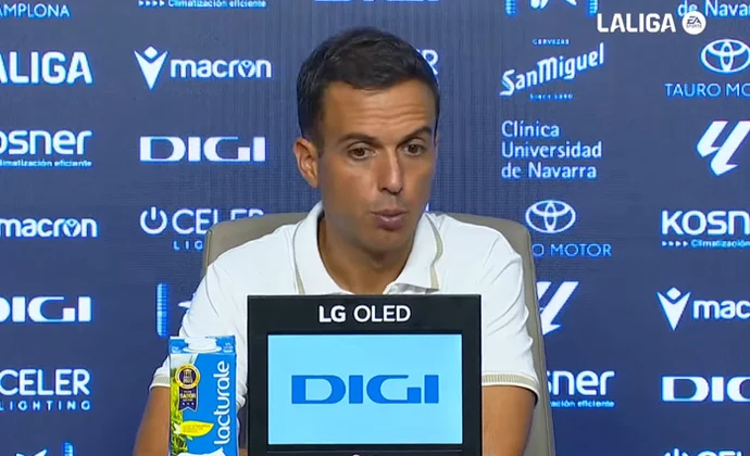 Borja Jiménez analizó el empate y habló de Bryan, Juan Cruz, Franquesa y el mercado