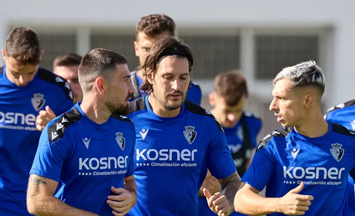 Osasuna vuelve al trabajo sin Kike Barja, Arnaiz, Muñoz y Rubén Peña