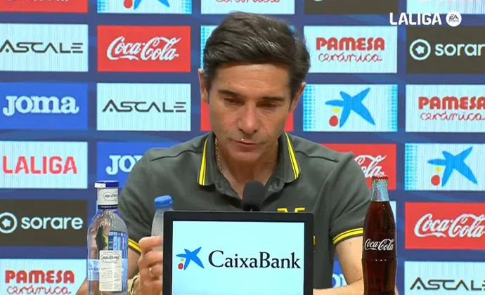 Marcelino analiza el empate y habla del mercado de fichajes