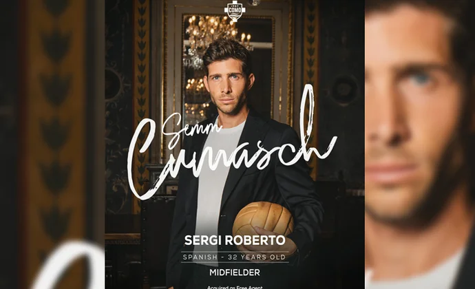 Sergi Roberto es oficialmente nuevo jugador del Como