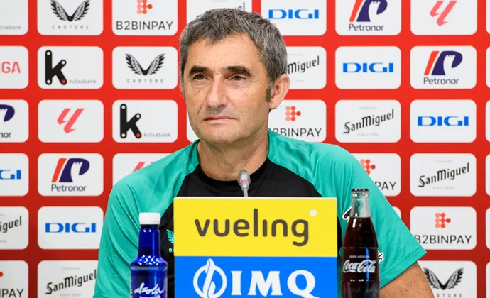 Valverde habla de Agirrezabala, Djaló, Nico Williams, Galarreta y el Barcelona