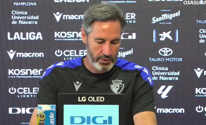 Vicente Moreno, sobre Bryan Zaragoza, Arnaiz, Rubén Peña, Bretones, Juan Cruz, Moncayola y Aimar Oroz