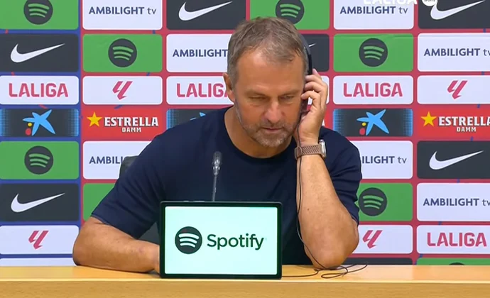 Flick explica la propuesta ofensiva y habla de Pedri, Lewandowski, Raphinha, Olmo, Bernal, Christensen y las rotaciones