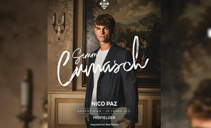 Real Madrid y Como hacen oficial el traspaso de Nico Paz