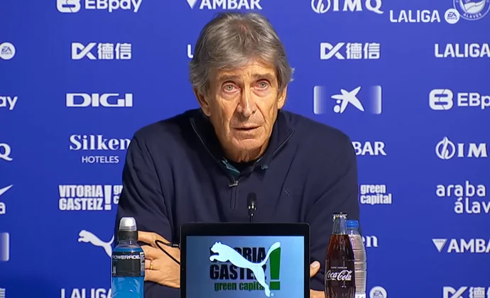 Pellegrini, sobre el empate, la llegada de Vitor Roque y el cambio de Ricardo Rodríguez