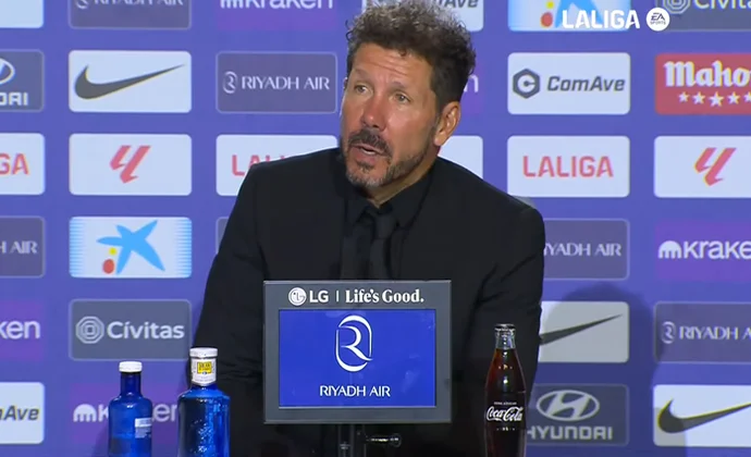 Simeone analizó el triunfo y habló de Barrios, Llorente, Molina, Alvarez y las rotaciones