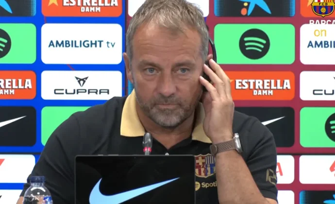 Flick habla de Olmo, Vitor Roque, Eric García, Fermín y el partido contra el Rayo