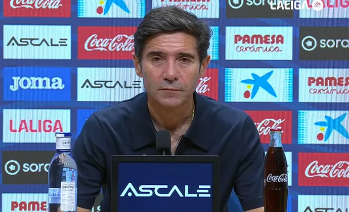 Marcelino celebra el triunfo, explicó por qué fue titular Bailly y destacó la entrada de Barry, Ayoze y Pepé