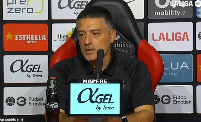 Pimienta, sobre el empate, la falta de gol, el plan de mejora y la expulsión de Saúl