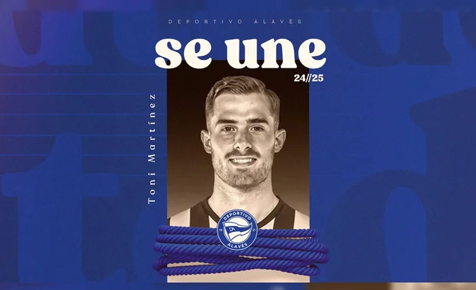 Toni Martínez es oficialmente nuevo jugador del Alavés