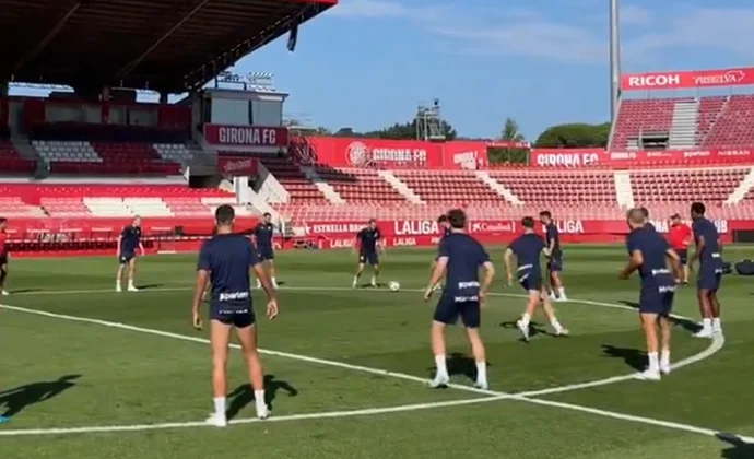 Valery entrena con el grupo pero no está apto. Almena se ausenta