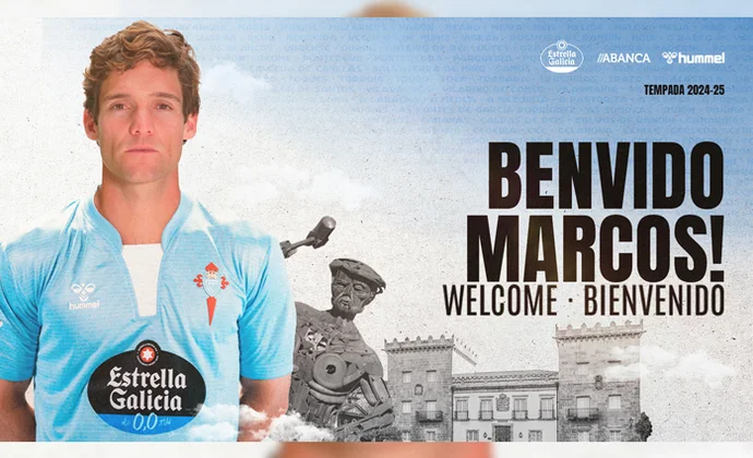 Marcos Alonso es oficialmente nuevo jugador del RC Celta