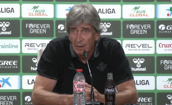 Pellegrini, enfadado con el mercado y la marcha de Fekir, habla de Isco, Bartra, Vitor Roque, Marc Roca, Chimy y la portería