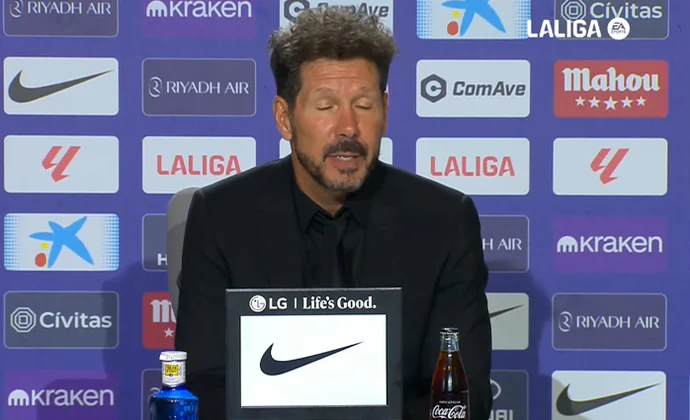 Simeone trata de explicar el cambio de Sorloth por Reinildo y evita hablar de Luis Milla