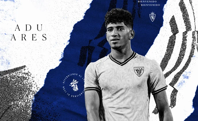 El Athletic Club hace oficial la cesión de Adu Ares al Zaragoza