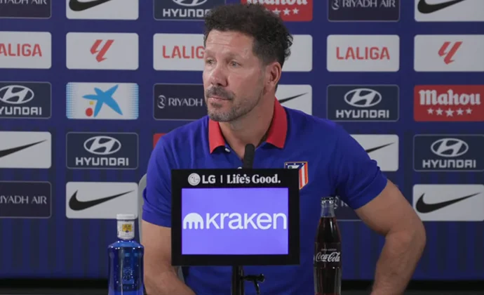 Simeone da la plantilla por cerrada y habla del Athletic Club y el sistema