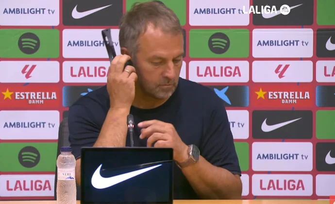 Flick destaca el arranque del partido y habla de Casadó, Sergi, Olmo, Fermín y Raphinha