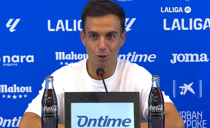 Borja Jiménez explicó las rotaciones y los cambios y habló de Tapia y Haller