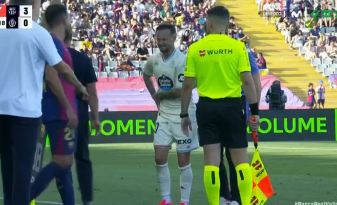 Iván Sánchez tuvo que ser sutituido por una contusión en la cadera