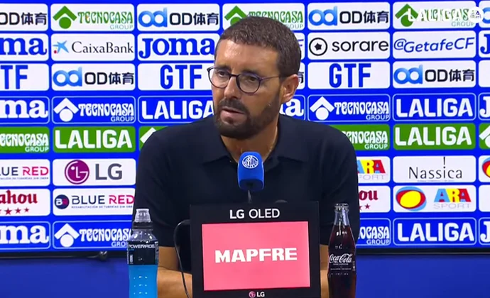 Bordalás analizó el encuentro y habló de Yildirim, Mayoral, Uche y Arambarri