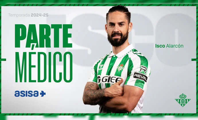 Parte médico oficial de Isco Alarcón, recaída y nueva operación