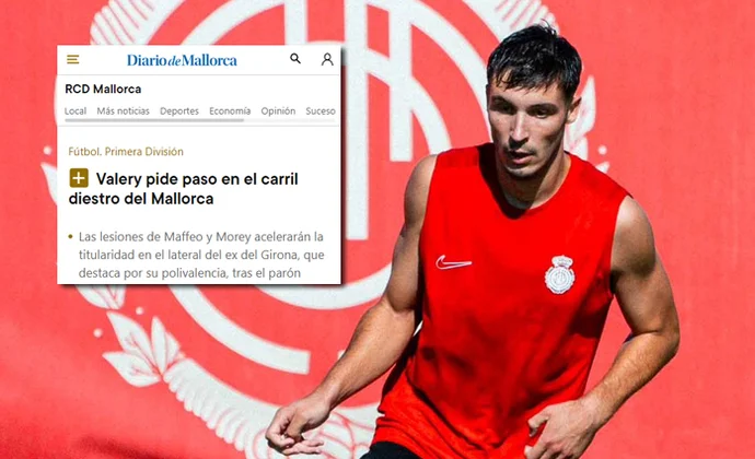 Diario de Mallorca da por segura la titularidad de Valery