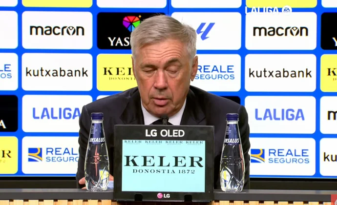 Ancelotti cree que el equipo no mereció ganar y habla de Militao, Rudiger, Brahim y Mbappé
