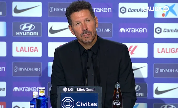 Simeone analizó el partido y habló de Gallagher, Julián, Griezmann y De Paul