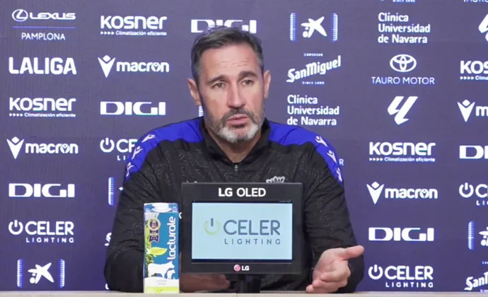 Vicente Moreno juega al despiste con la lista y Budimir y habla de Raúl García, Muñoz, Barja y el Rayo