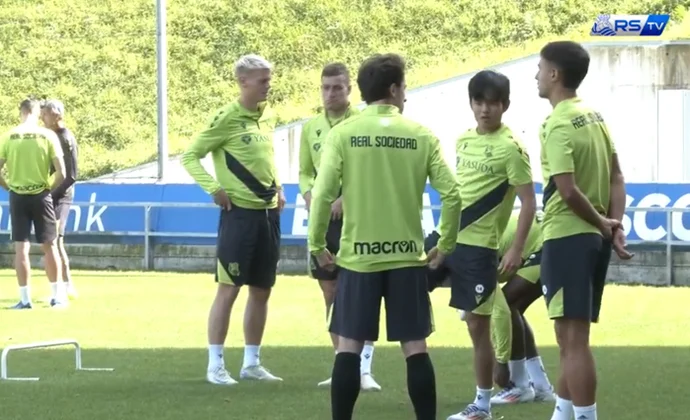 La Real Sociedad se ejercita esta tarde en Zubieta con cuatro bajas