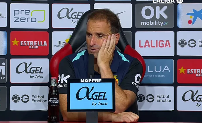 Arrasate celebra el triunfo y habla de Mascarell, Abdon, Darder y Larin