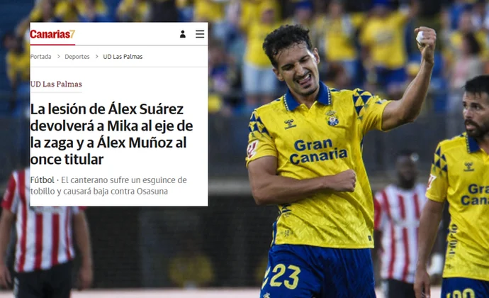 Álex Muñoz volverá al once y Mármol al eje de la defensa, según Canarias 7