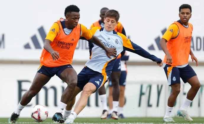 El Real Madrid retoma los entrenamientos con cuatro bajas